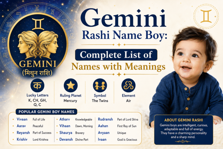 Gemini Rashi Name Boy