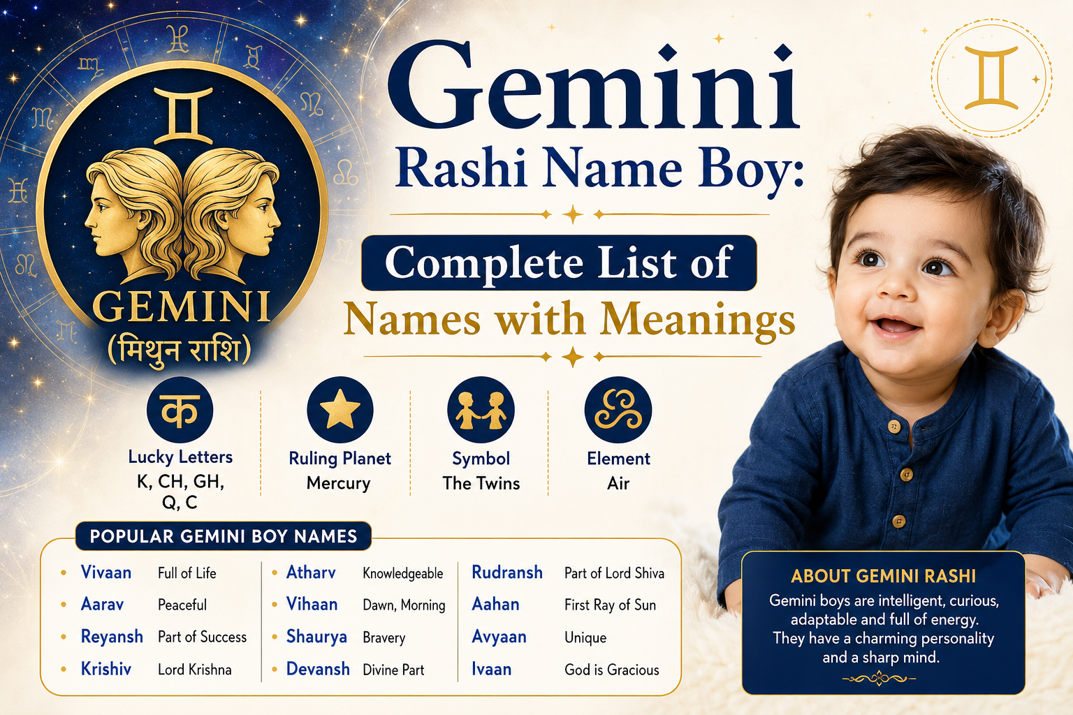 Gemini Rashi Name Boy